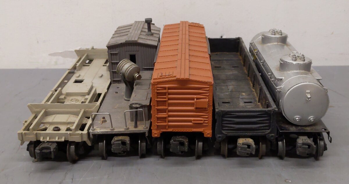 Lionel Vintage O Freight Cars: 6420, 6465, 6454, 6462, 336155 [5] VG