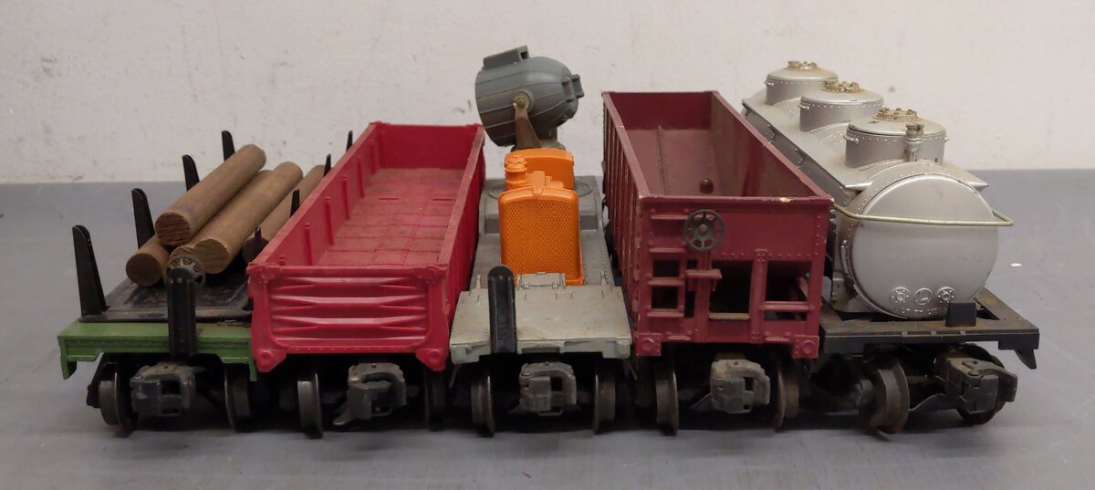 Lionel Vintage O Freight Cars: 6465, 6415, 3520, 3461X-25, 6562-25 [5] EX/Box