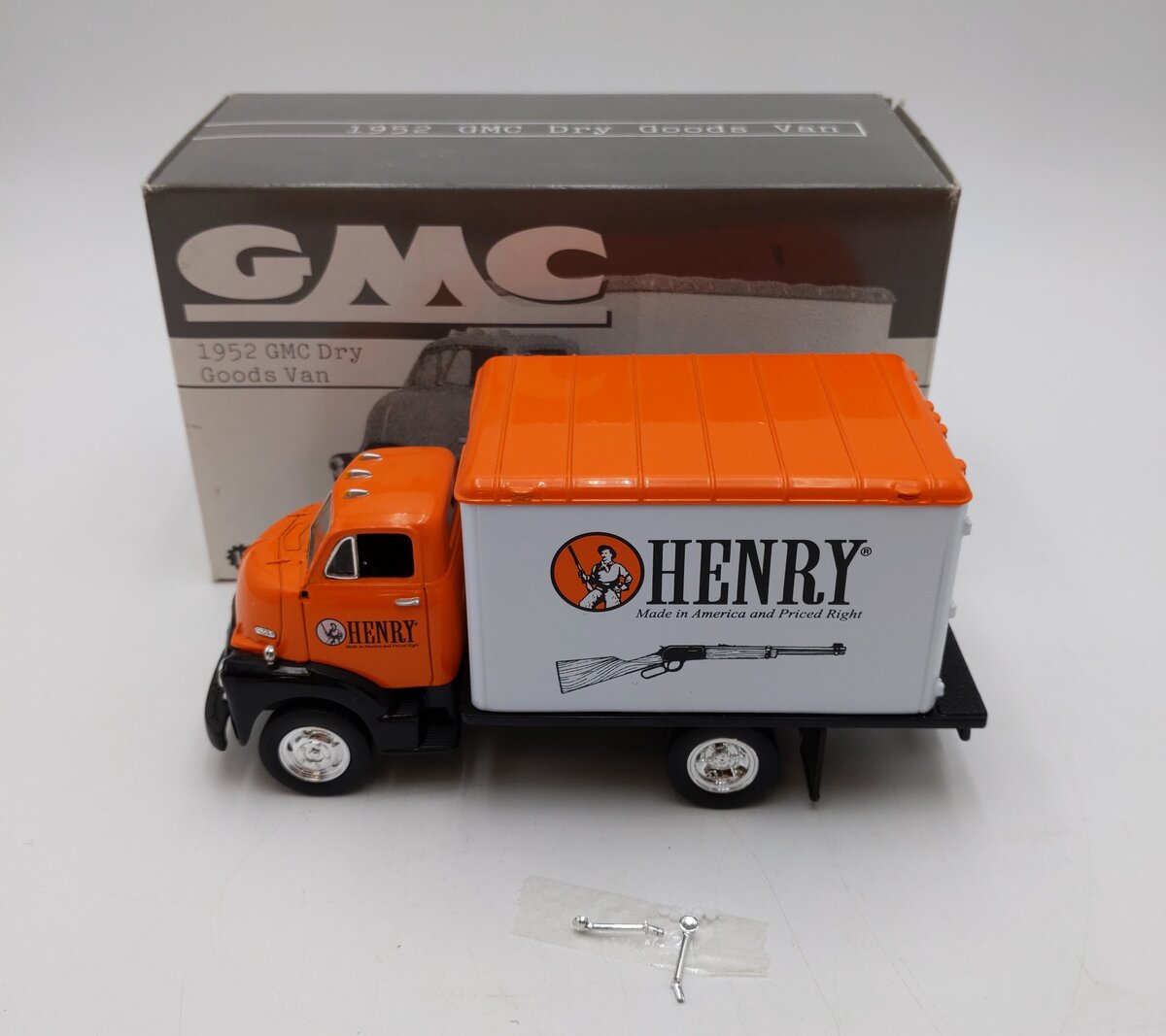 First Gear 1:34 Scale 1952 GMC Dry Goods Van - Henry Repeating Rifles NIB