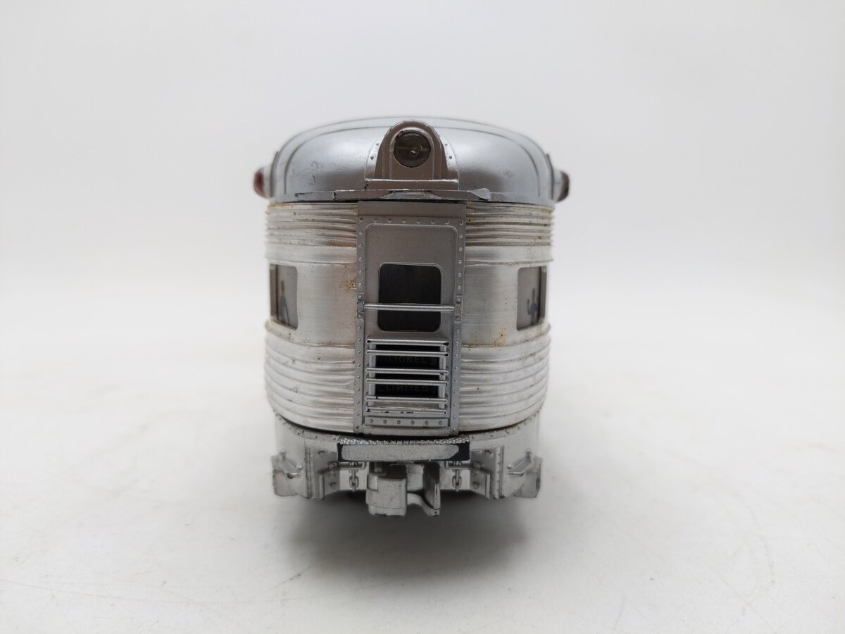 Lionel 2531 Vintage O Lionel Lines Silver Dawn Aluminum Observation Car VG
