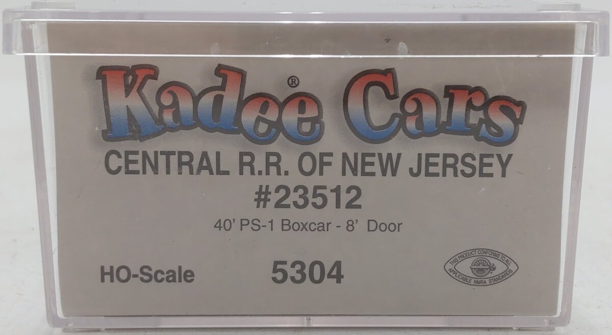 Kadee 5304 HO Central Railroad of New Jersey PS-1 40' Boxcar #23512 - Custom/Box