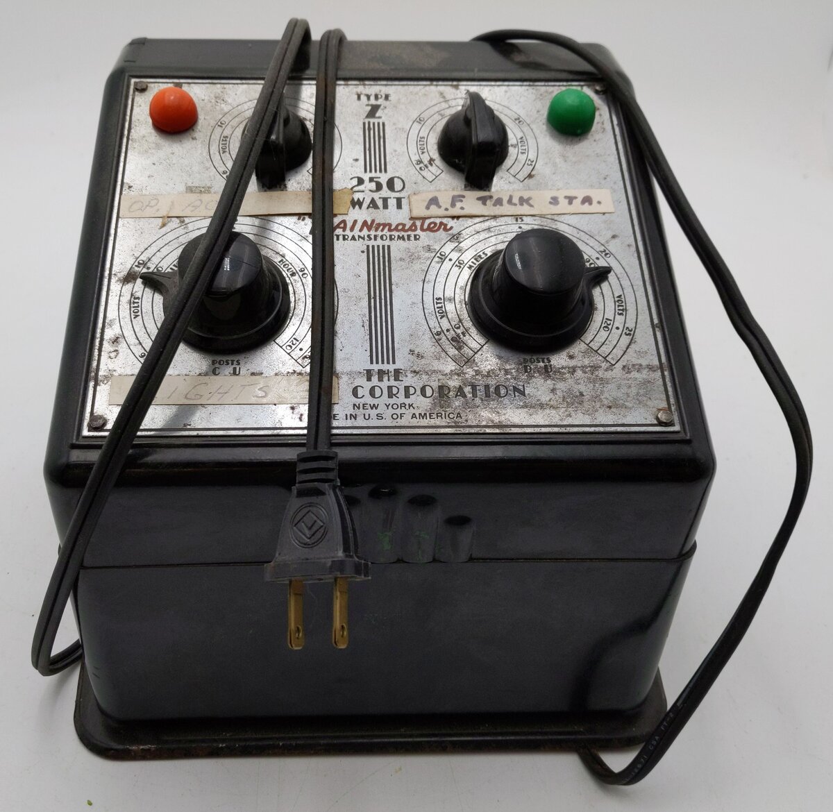 Lionel O Postwar Type Z 250 Watt Trainmaster Transformer VG