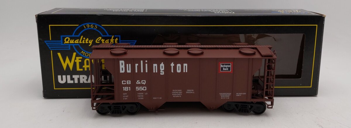 Weaver U1927S Burlington Route PS-2 Covered Hopper #181550 LN/Box
