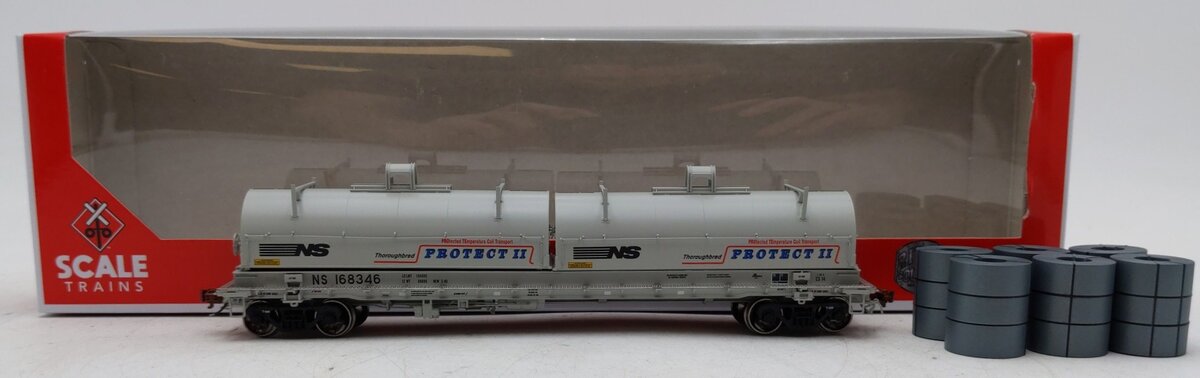 ScaleTrains STX40297 HO Scale Norfolk Southern Thrall 48' Coil Steel Car #168346 LN/Box