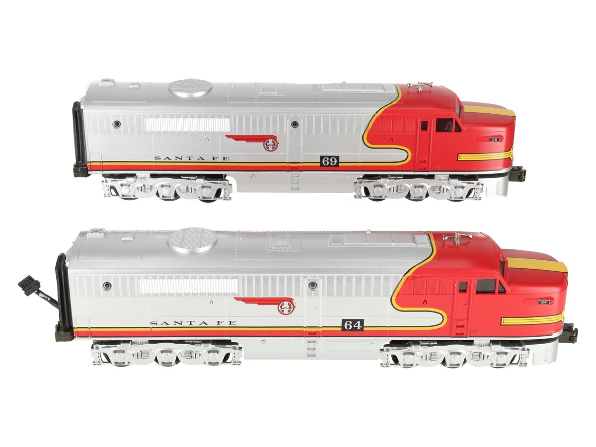 MTH 30-2150-0 Santa Fe Alco PA AA Diesel Engine Set #64/69 w/ PS1 EX/Box