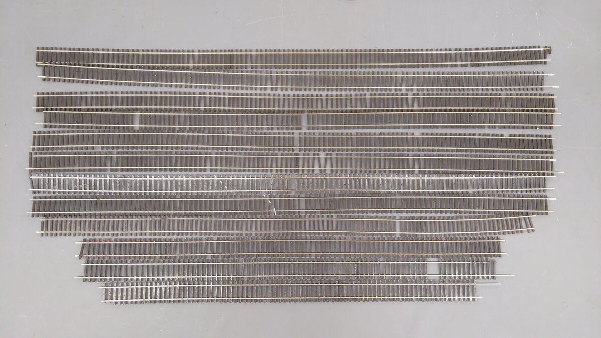 Shinohara Track Assorted S Gauge Straight Flex Track [12] VG