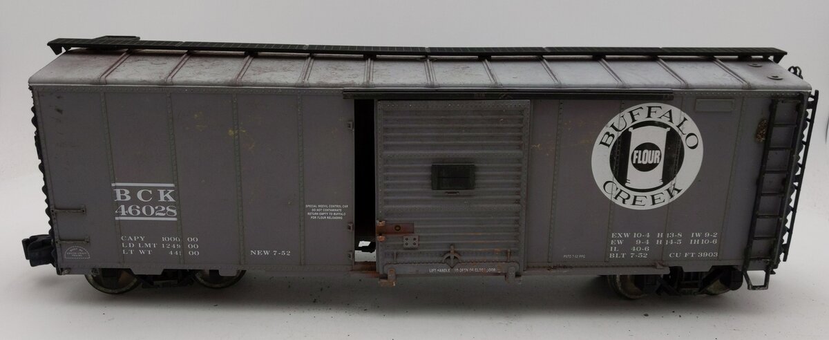 Aristo-Craft 46028 Buffalo Creek Boxcar - Metal Wheels VG