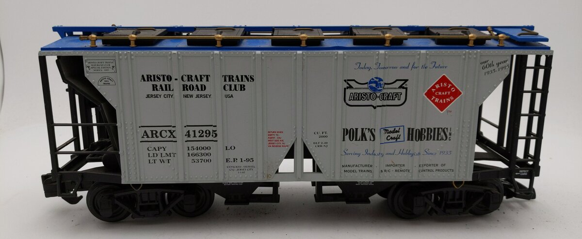 Aristo-Craft 41295 G Polk's Hobby 2 Bay Short Hopper LN