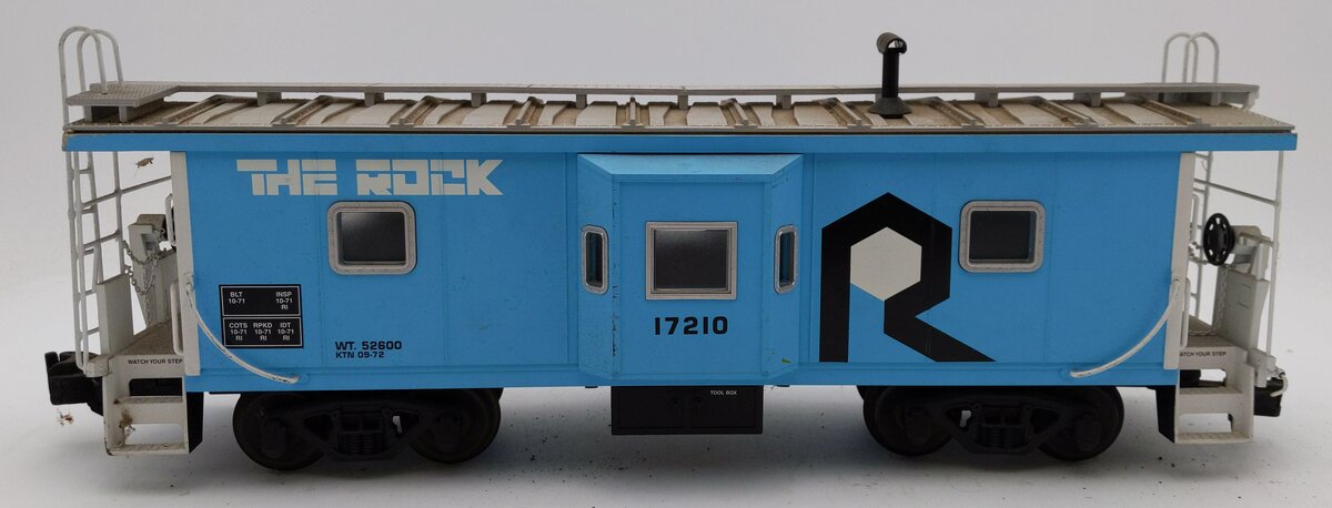 USA Trains 12069 G Rock Island Bay Window Caboose #17210 EX