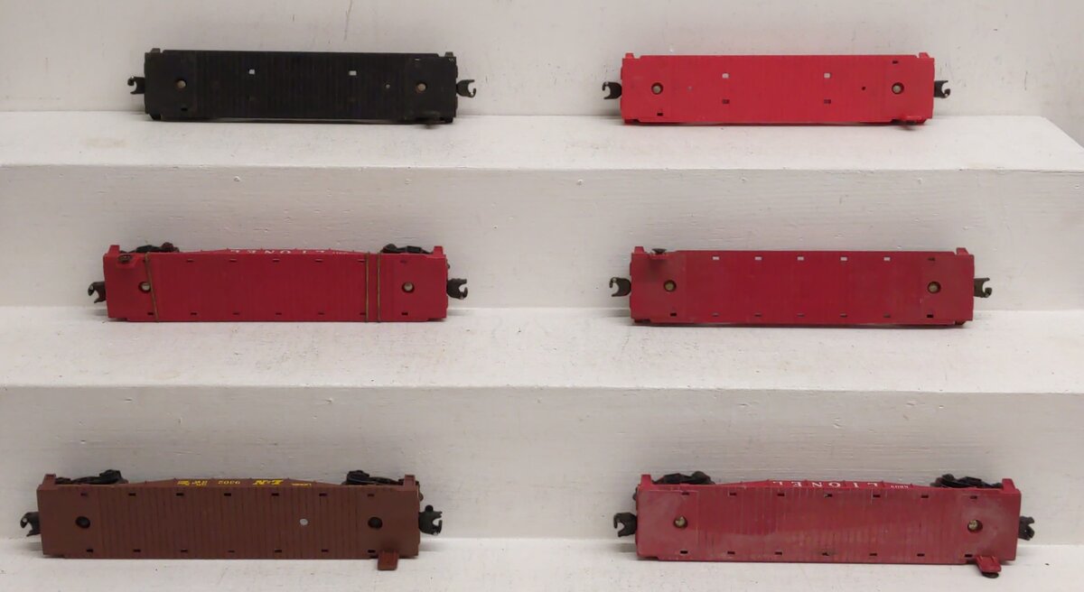 Assorted Lionel O Scale Flatcars [6] #6817 #9302 #6828 VG