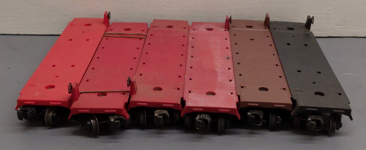 Assorted Lionel O Scale Flatcars [6] #6817 #9302 #6828 VG