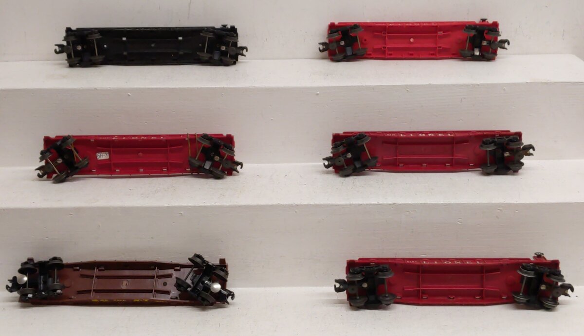 Assorted Lionel O Scale Flatcars [6] #6817 #9302 #6828 VG