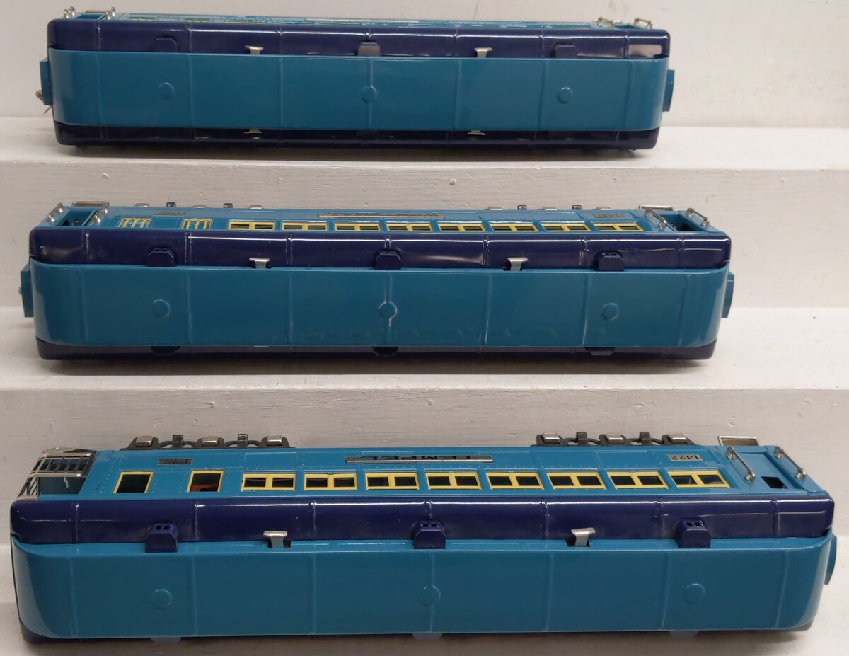 Lionel 6-13408 Standard Gauge Blue Comet Tinplate Passenger 3-Car Set VG/Box