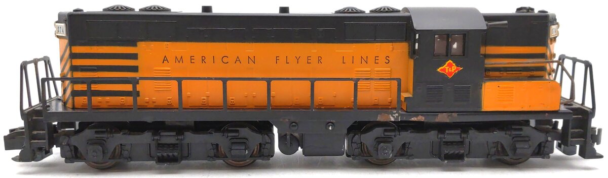 American Flyer 374 Vintage S Texas & Pacific GP-7 Non-Powered Diesel Locomotive VG