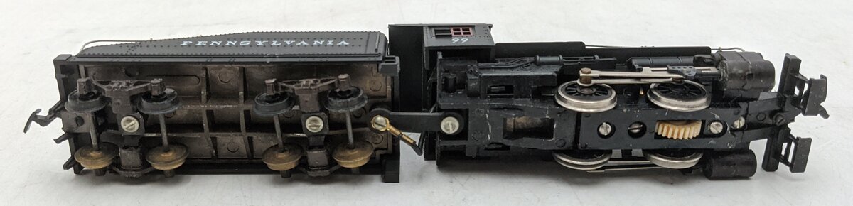 HO PRR 0-4-0 Steam Locomotive & Tender #99 VG