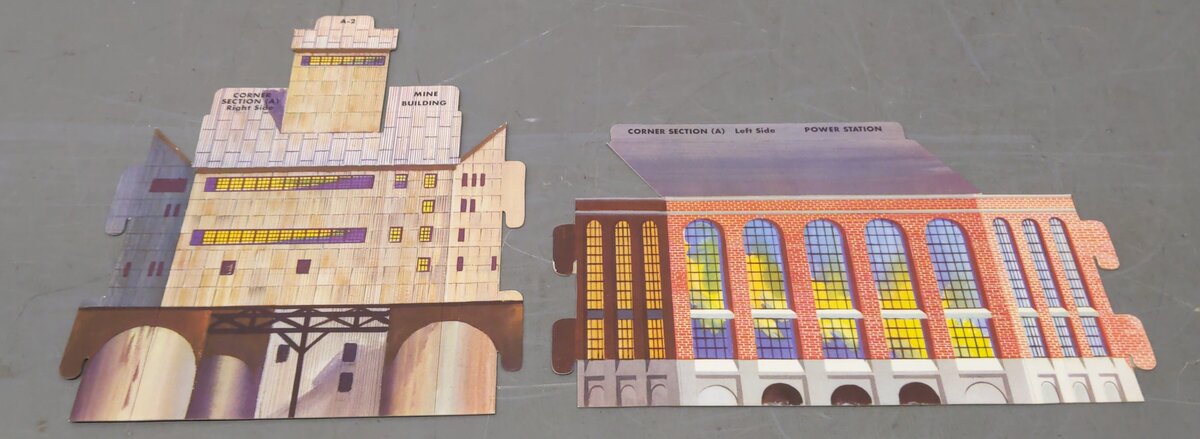 American Flyer 790 Vintage S Trainorama Cardboard Diorama LN/Box