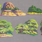 American Flyer 790 Vintage S Trainorama Cardboard Diorama LN/Box