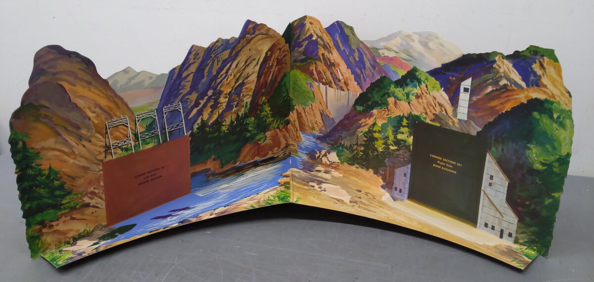 American Flyer 790 Vintage S Trainorama Cardboard Diorama LN/Box