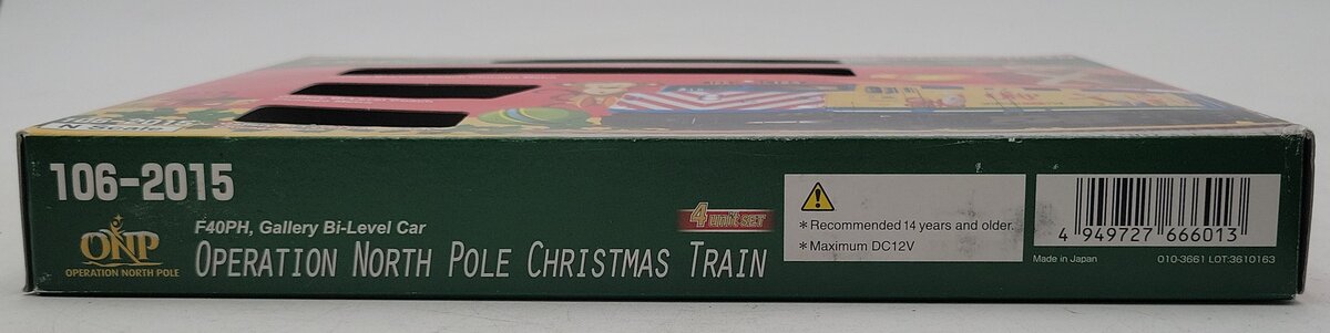 Kato 106-2015 Operation North Pole Christmas N Gauge Train Set (Set of 4) LN/Box