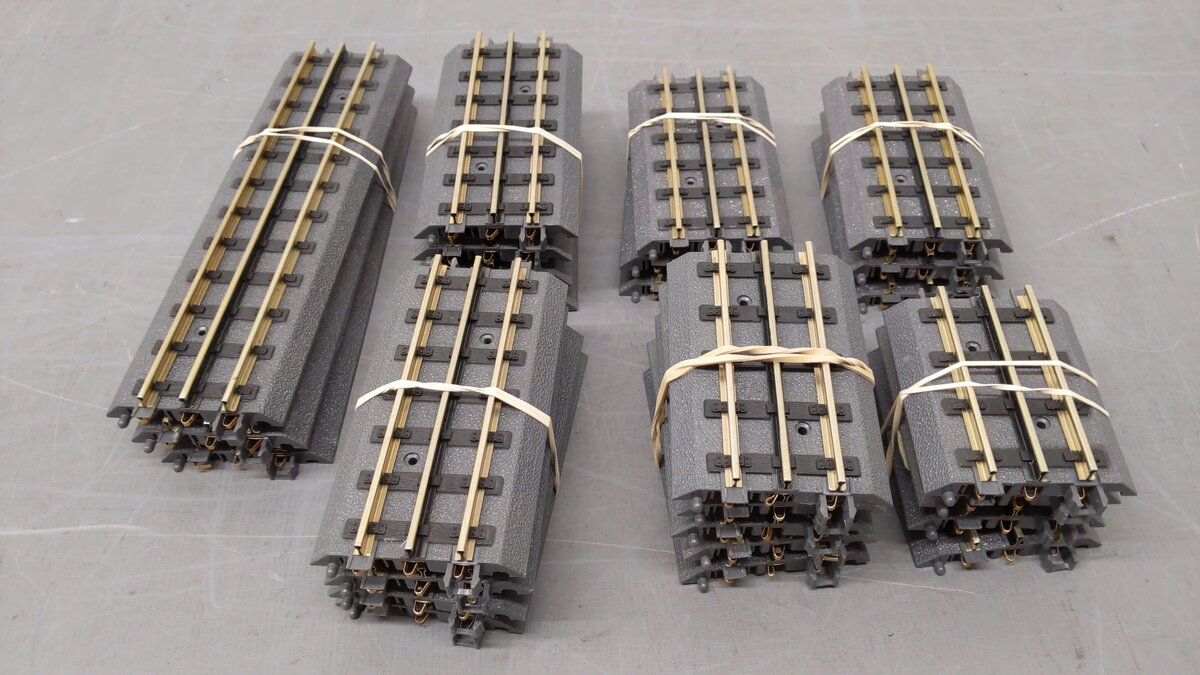 MTH O Gauge Assorted Straight Track Sections [26] VG