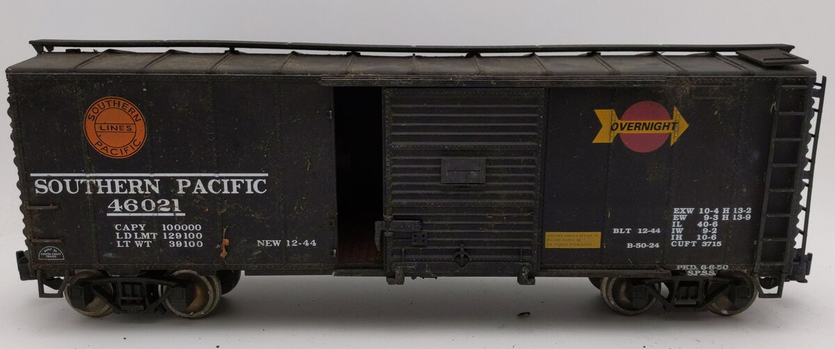 Aristo-Craft 46021 G Scale Southern Pacific Overnight Boxcar - Metal Wheels EX
