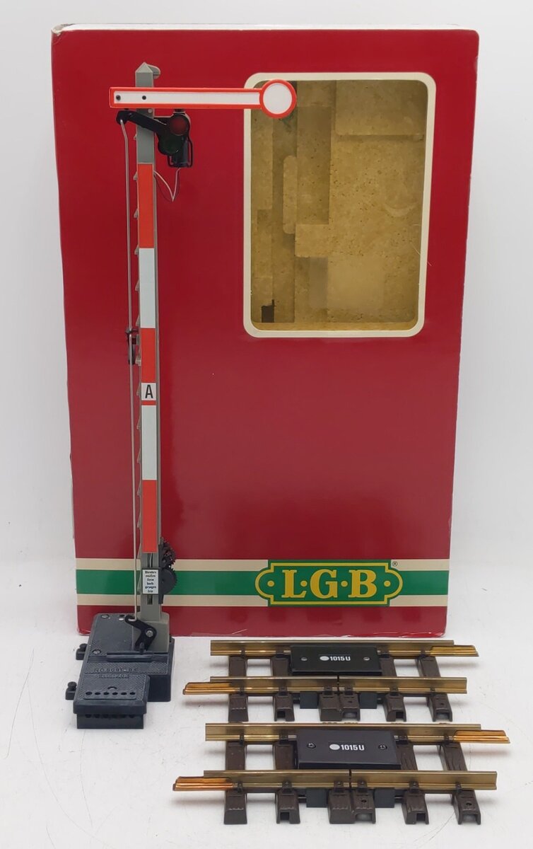 LGB 5092 G Scale Semaphore with Track Section EX/Box