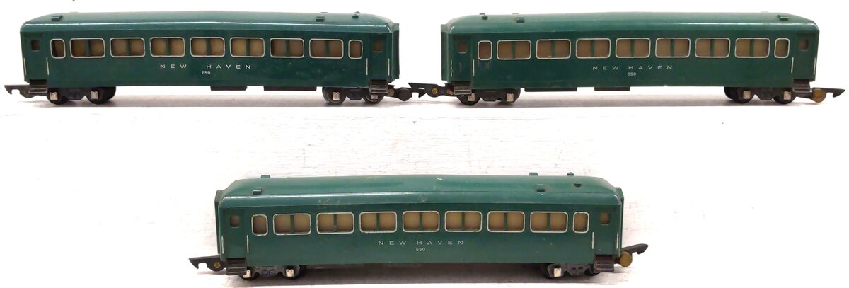 American Flyer 650 Vintage S New Haven Green Pullman Passenger Car (3) VG