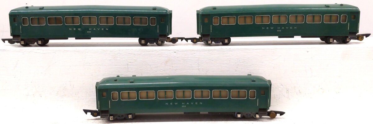 American Flyer 650 Vintage S New Haven Green Pullman Passenger Car (3) VG