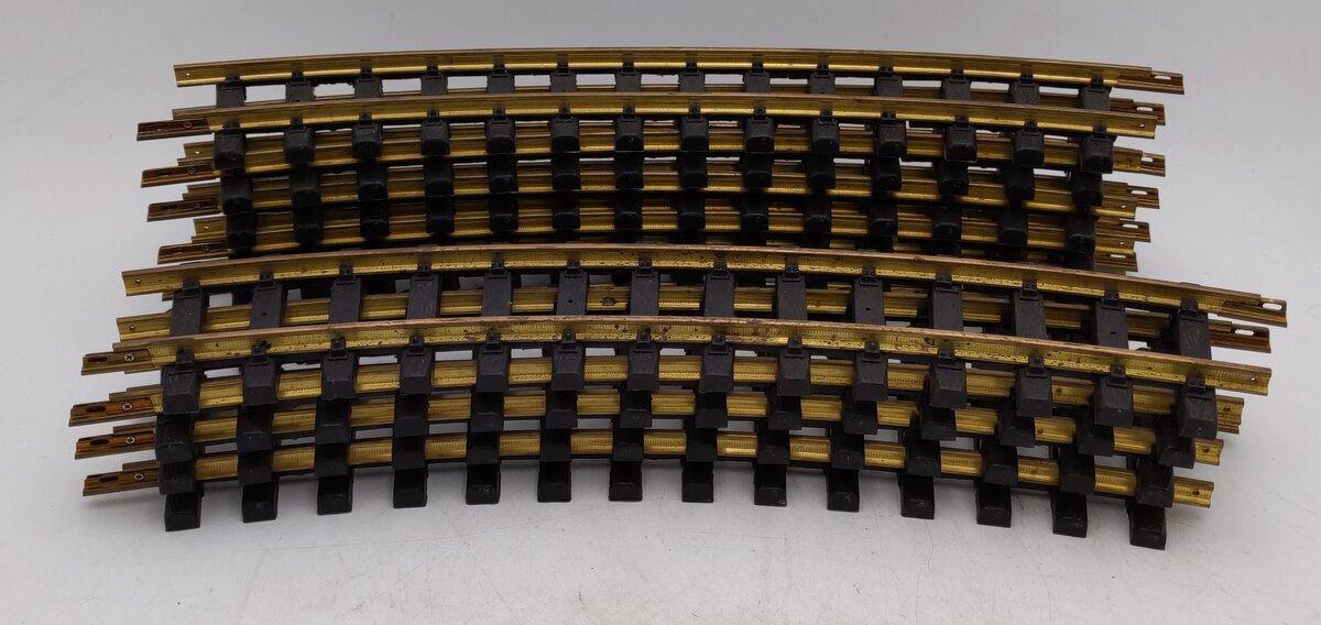 Aristo-Craft 11500 G Euro Brass 5 Ft Diameter Curved Track Sections (Box of 10) VG