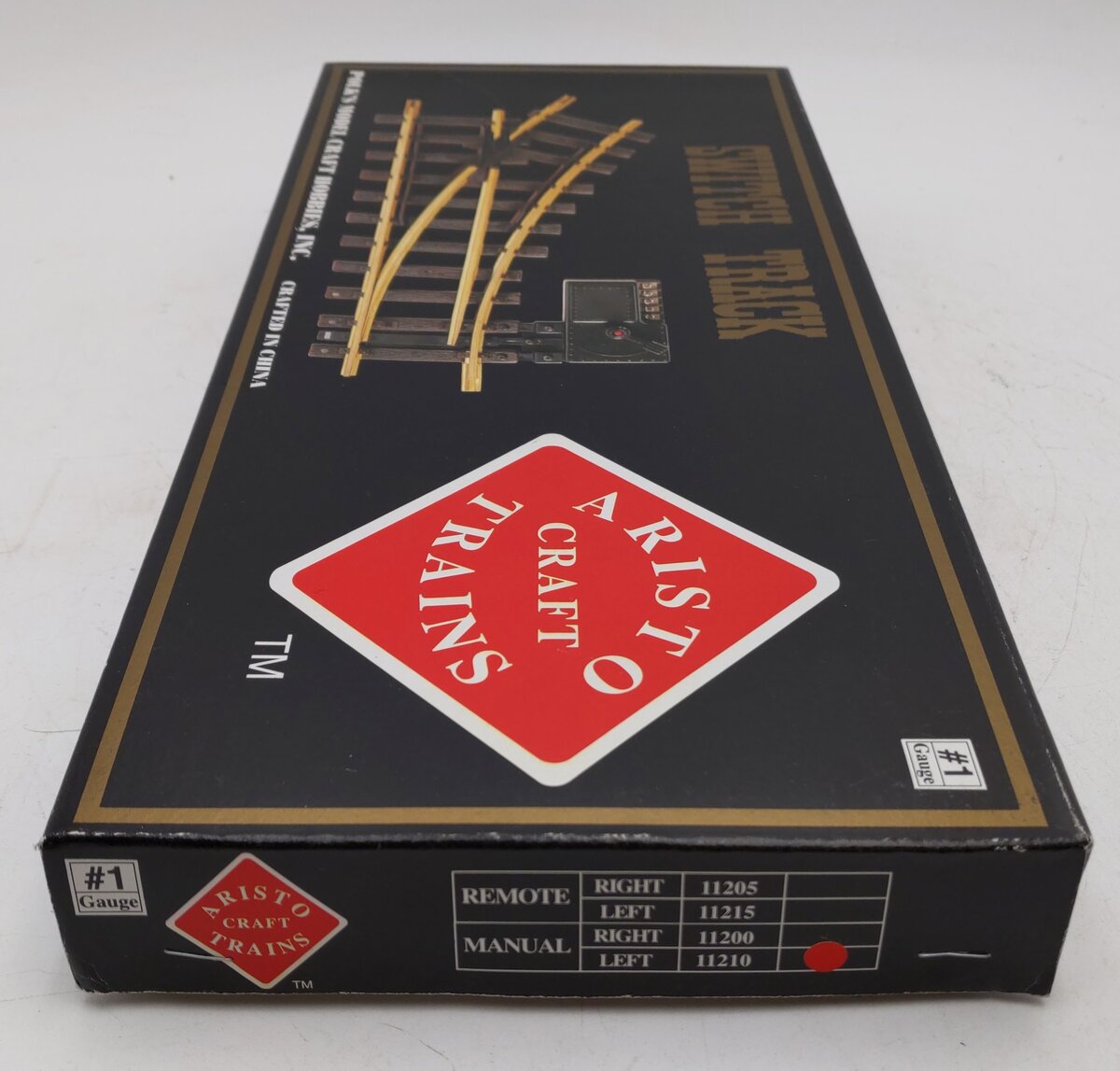 Aristo-Craft 11210 G Euro Brass Left Hand Manual Switch Turnout VG/Box