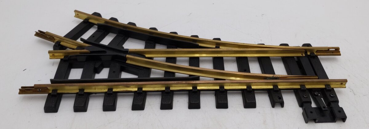 Aristo-Craft 11200 G Euro Brass Right Hand Manual Switch Turnout VG/Box