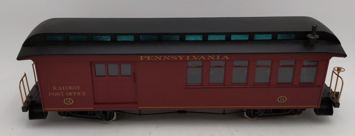 Bachmann G 97197 Pennsylvania Lighted Combine Car - Metal Wheels EX/Box
