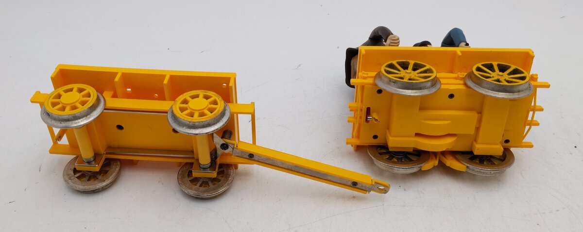 Bachmann 96201 G Scale Motorized Handcar w/Trailer VG/Box