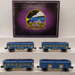 MTH 10-1064 O Blue Comet Passenger Car Set (Set of 4) VG/Box