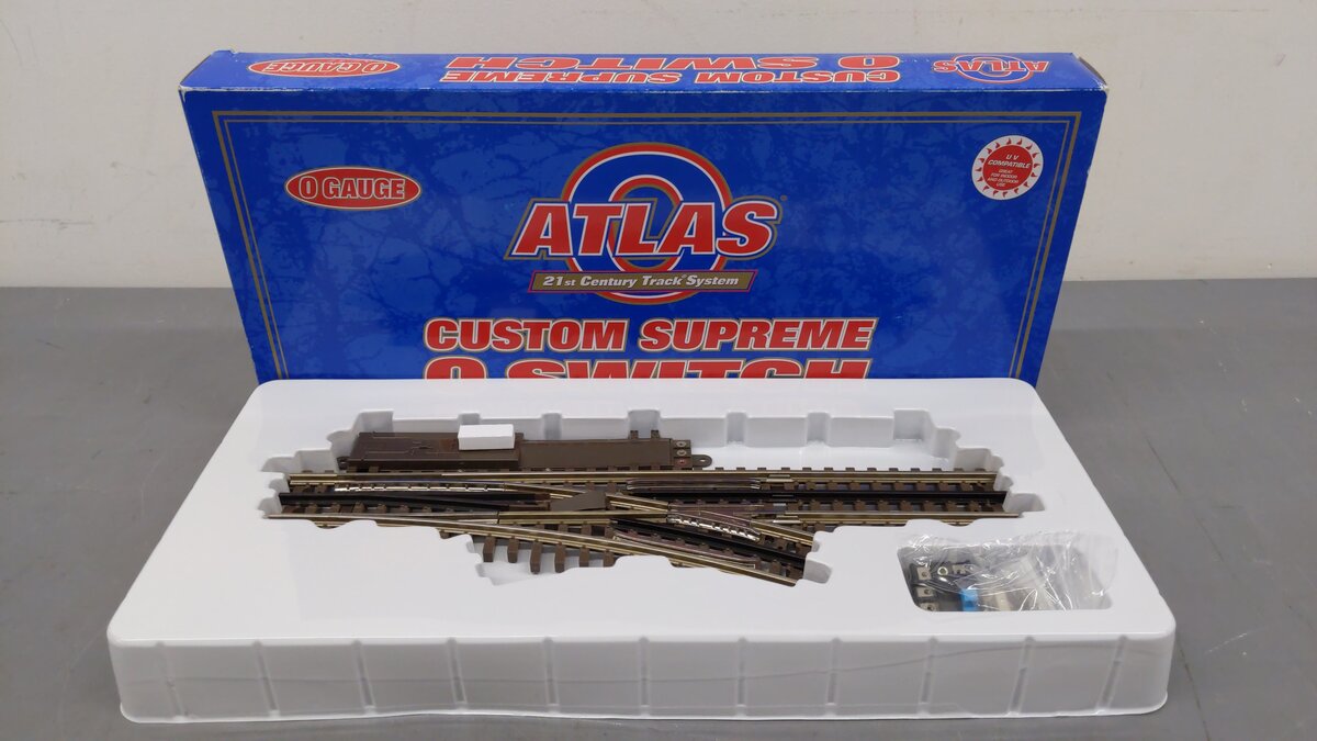 Atlas 6071 O Gauge Nickel Silver O-54 Right Hand Remote Control Switch Turnout EX/Box