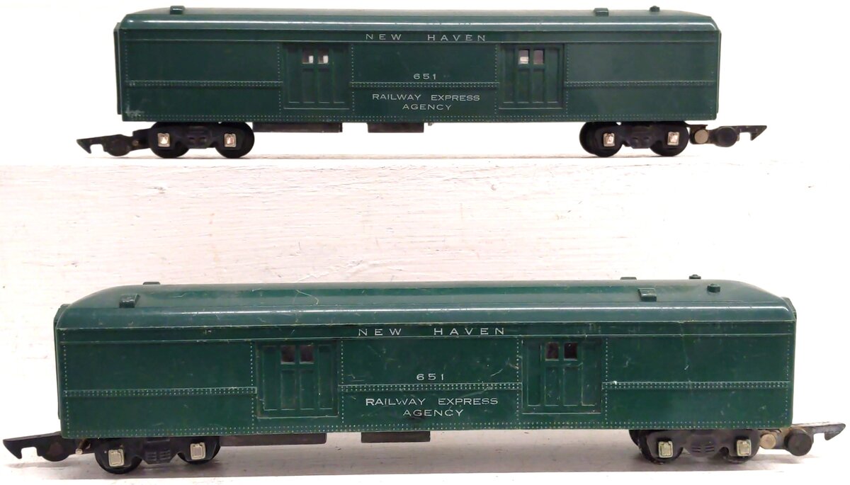 American Flyer 651 Vintage S New Haven Railway Express Agency Baggage Car (2) VG