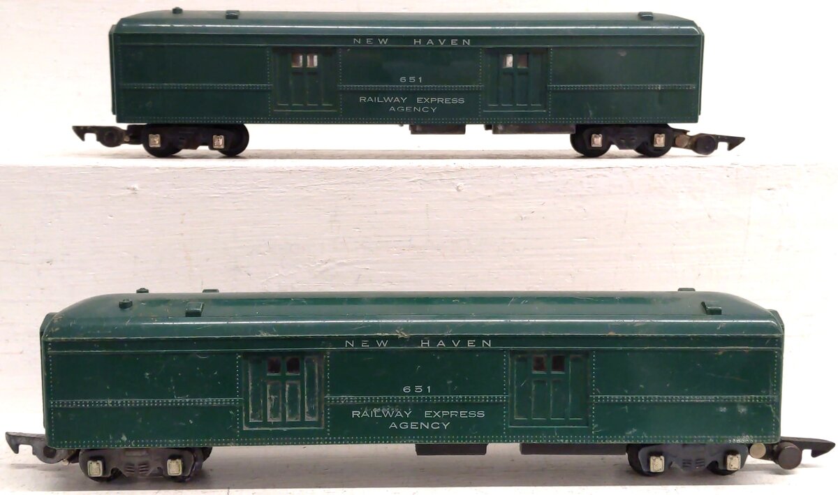 American Flyer 651 Vintage S New Haven Railway Express Agency Baggage Car (2) VG