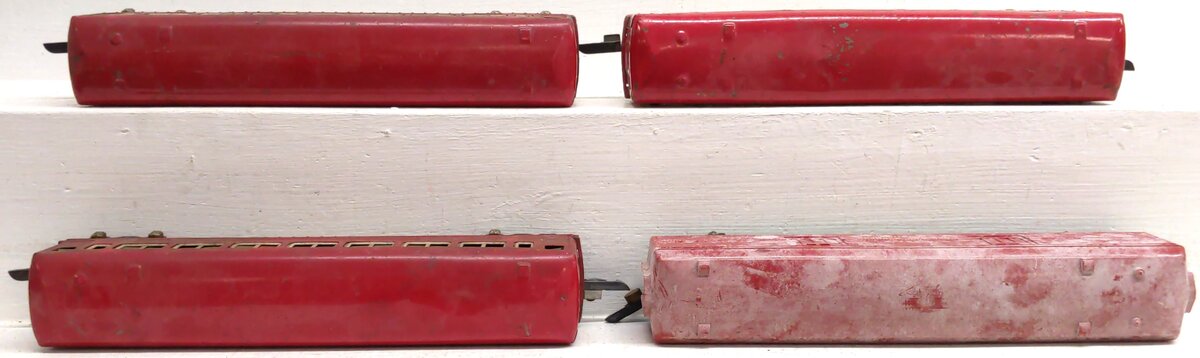 American Flyer Vintage S Red New Haven Passenger Cars: 495, 651 [4]