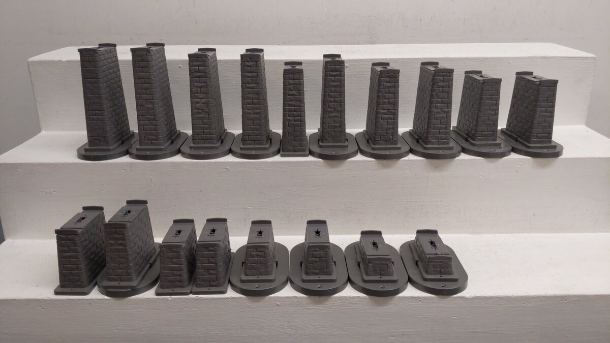 MTH 40-1135 O RealTrax Graduated Trestle System (Pack of 18) VG