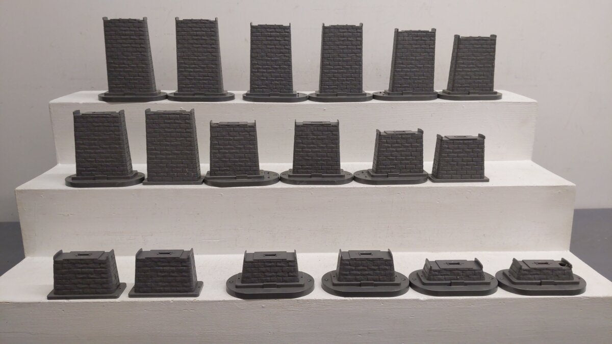 MTH 40-1135 O RealTrax Graduated Trestle System (Pack of 18) VG