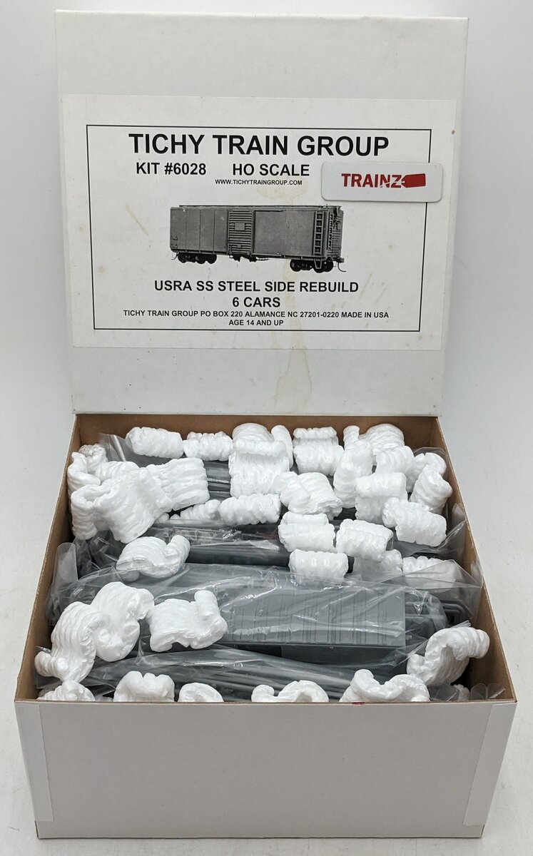 Tichy 6028 HO USRA Steel Side Boxcar Kit (Set of 6) NIB