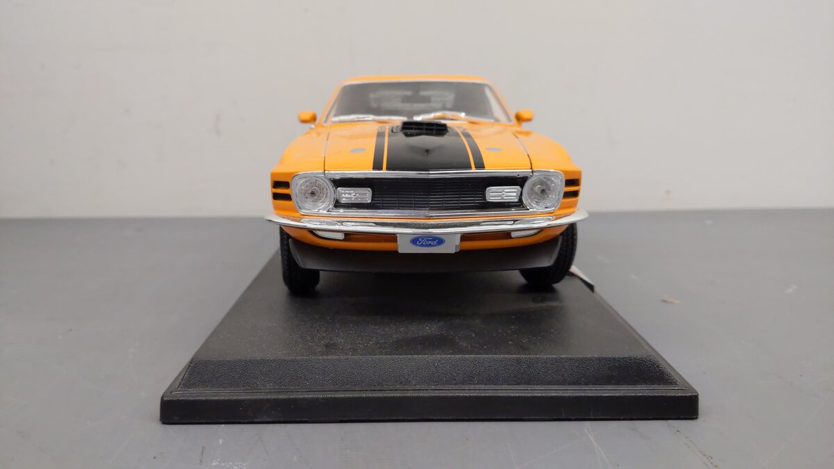 Maisto 31453ORG 1:18 Orange 1970 Ford Mustang Mach 1 Diecast Car LN/Box