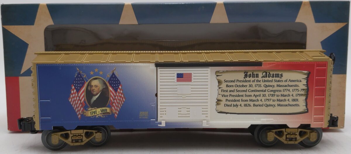 Lionel 6-25930 O USA President John Adams Boxcar NIB