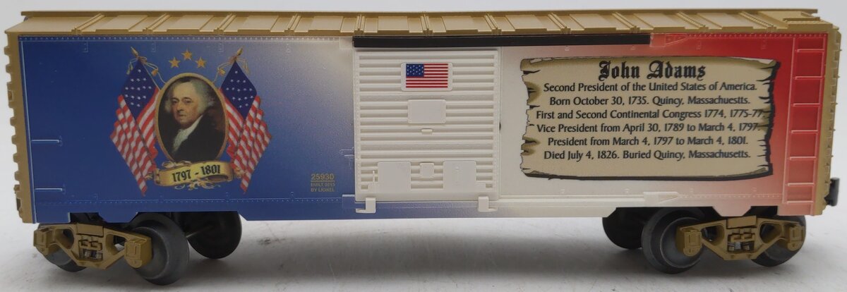 Lionel 6-25930 O USA President John Adams Boxcar NIB