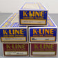 K-Line O Gauge Assorted Freight Cars K6626, K6214, K6145, K6621, K5216 [5] VG/Box