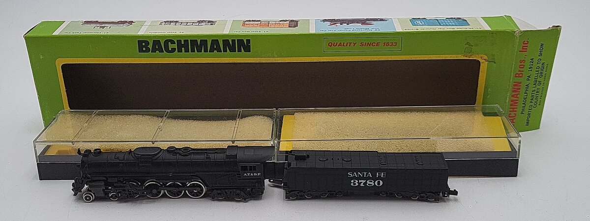 Bachmann 4786 N Santa Fe 4-8-4 Steam Locomotive & Tender #3780 LN/Box