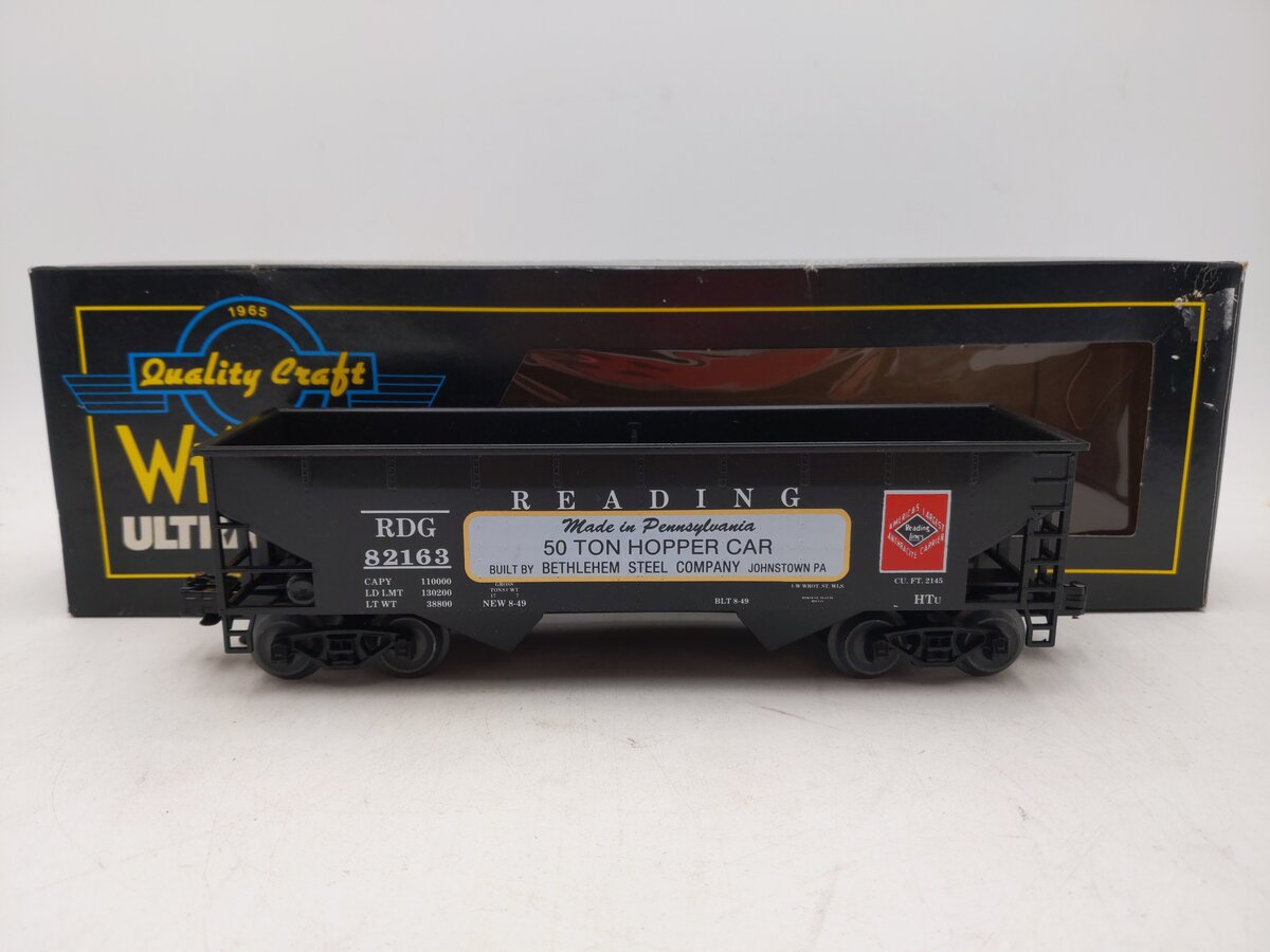 Weaver O Gauge Custom Reading 2-Bay Hopper Car #82163 EX/Box