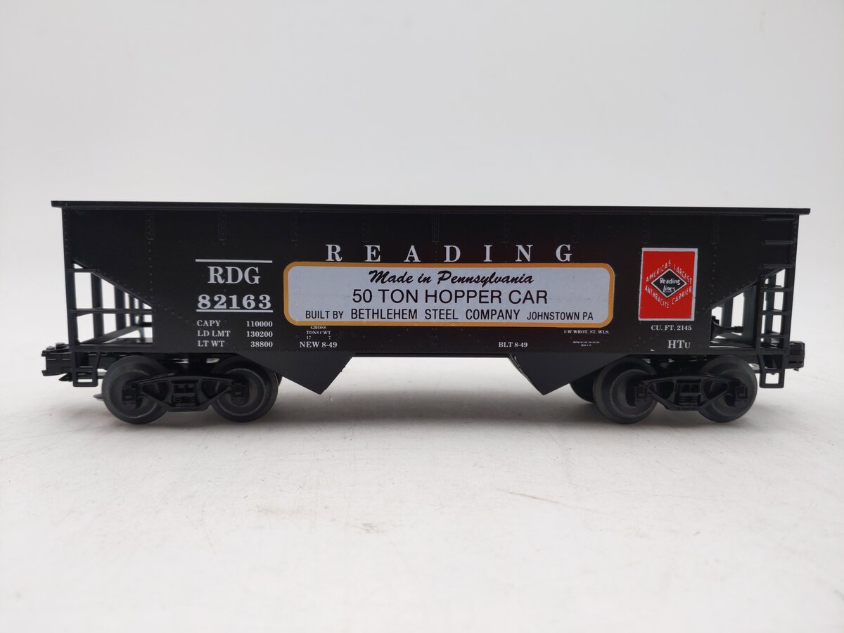 Weaver O Gauge Custom Reading 2-Bay Hopper Car #82163 EX/Box