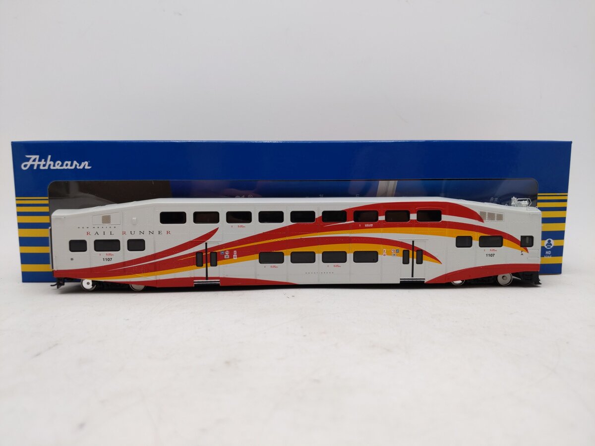 Athearn ATH29712 HO New Mexico Rail Runner Bombardier Control Car #1107 LN/Box