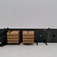 Lionel 6-16347 O Gauge Ontario Northland Bulkhead Flat w/Wood Load VG